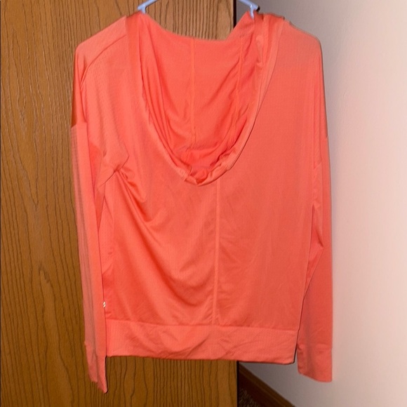 Forever 21 Coral Zip-Up Hoodie - Picture 2 of 3